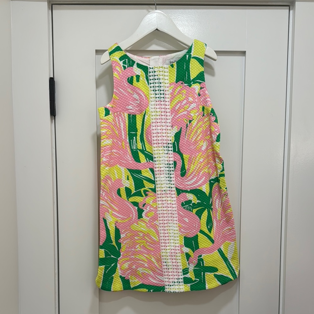 Lilly Pulitzer for Target Colorful Kids Dress with Pink and Green Floral Design
